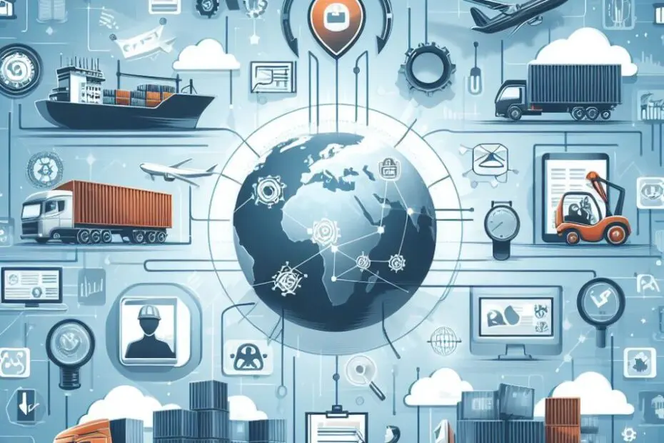 Supply chain optimization infographic